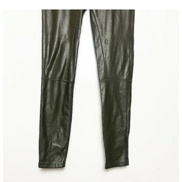 - Wilfred xs olive green faux leather pant - Picture 9 of 9